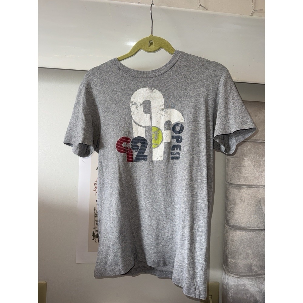 Vintage 1992 US Open Tennis Championship Shirt 90s Single Stitch Grey